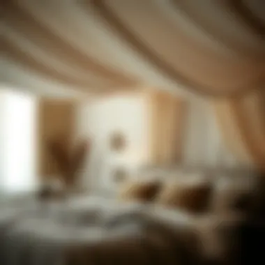 Close-up of unique materials used in canopy construction