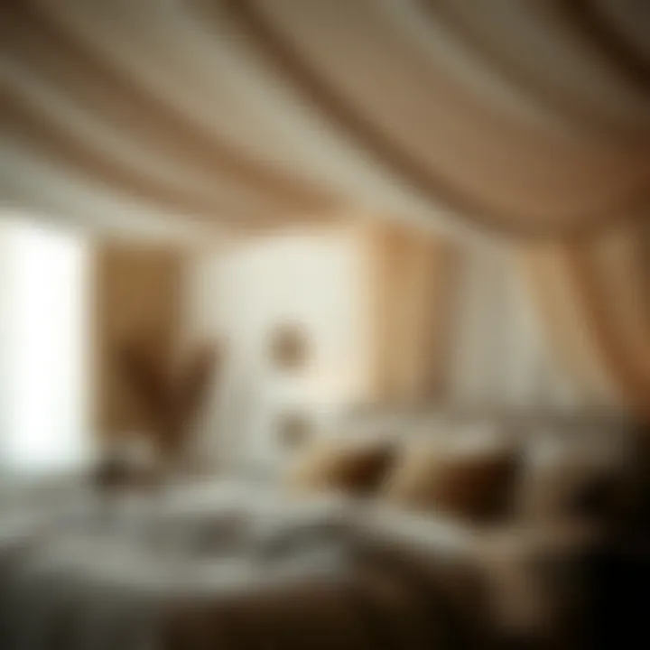 Close-up of unique materials used in canopy construction