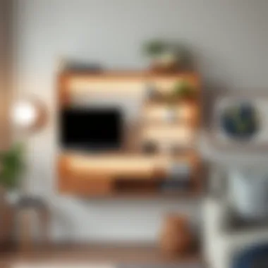 Sleek Wall-Mounted Storage Unit for Space Optimization Sleek wall-mounted storage unit