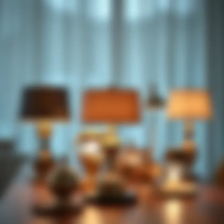 Variety of table lamp styles showcasing unique designs and aesthetics