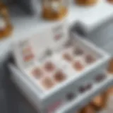 Stylish jewelry organizer showcasing various compartments