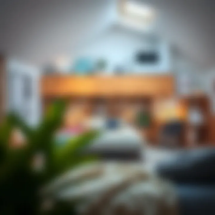 Functional Loft with Smart Storage Functional loft bedroom with smart storage solutions