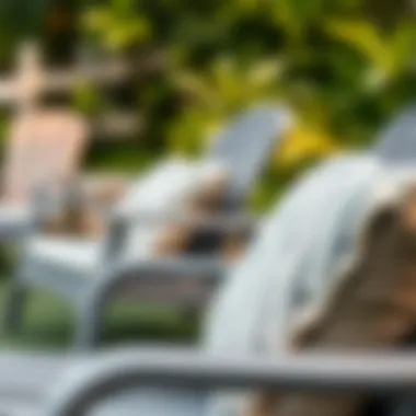 Close-up of durable materials used in Mainstays lawn furniture