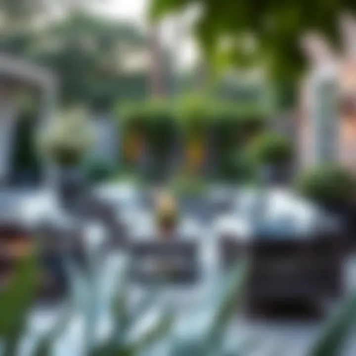 Elegant outdoor setting featuring Mainstays furniture