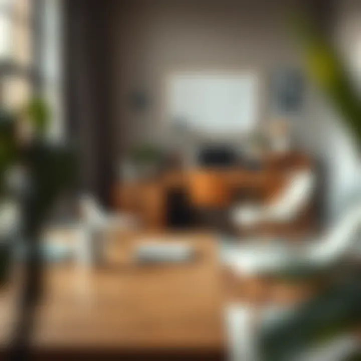 A beautifully styled workspace with a balance of functionality and aesthetics.