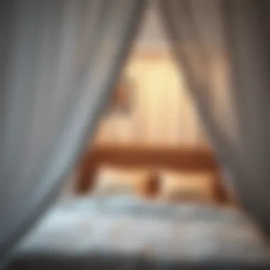 Various materials used in light proof canopy bed curtains