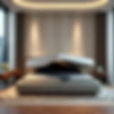 Contemporary Queen Bed Frame Featuring Under-Bed Storage Modern queen bed frame showcasing under-bed storage compartments