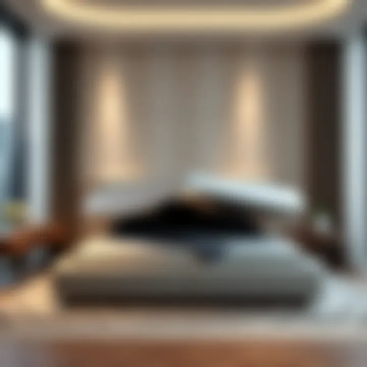 Contemporary Queen Bed Frame Featuring Under-Bed Storage Modern queen bed frame showcasing under-bed storage compartments