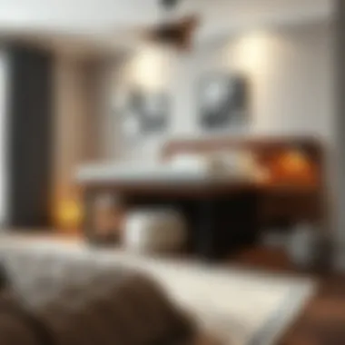 Cozy bedroom setup showcasing Walmart bed with integrated storage