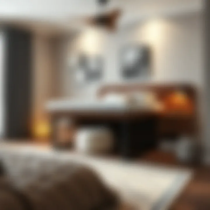 Cozy bedroom setup showcasing Walmart bed with integrated storage