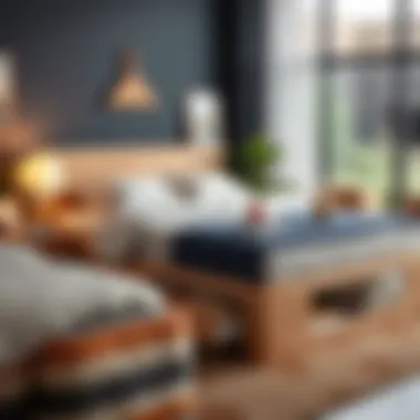 Diverse styles of beds with drawers available at Walmart