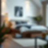 Stylish Walmart bed with drawers in a modern bedroom setting