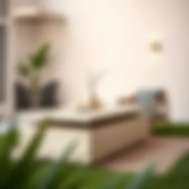 Elegant Patio Table Design Elegant patio table with integrated storage compartment