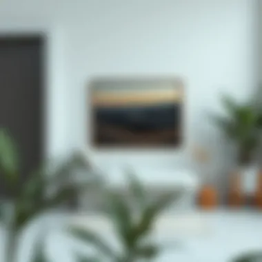 Elegant small space bench in a minimalist setting