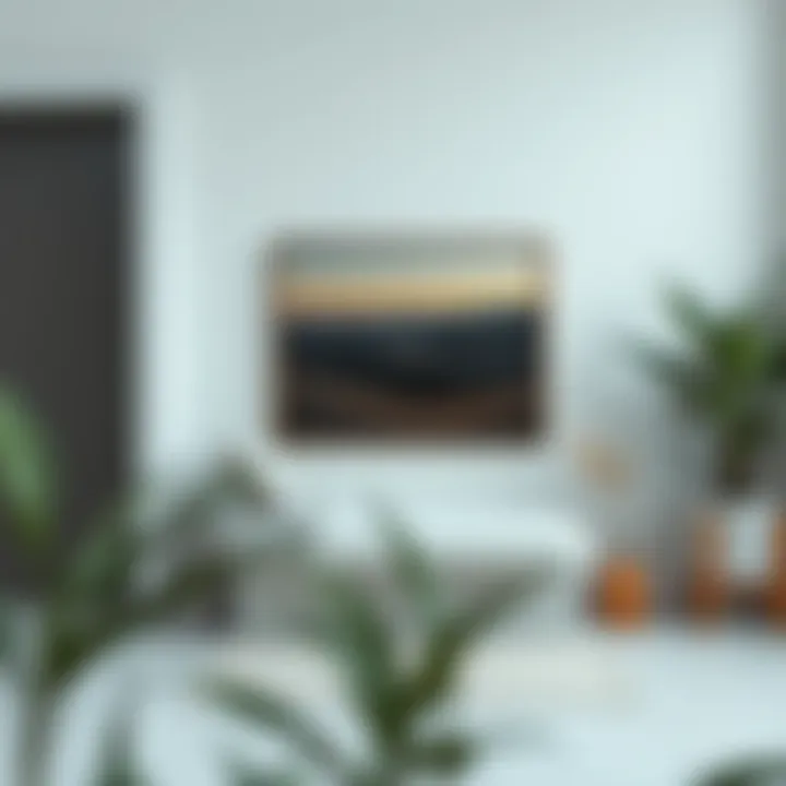 Elegant small space bench in a minimalist setting