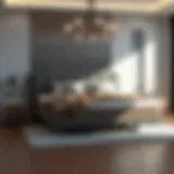 Elegant queen size mattress in a modern bedroom setting