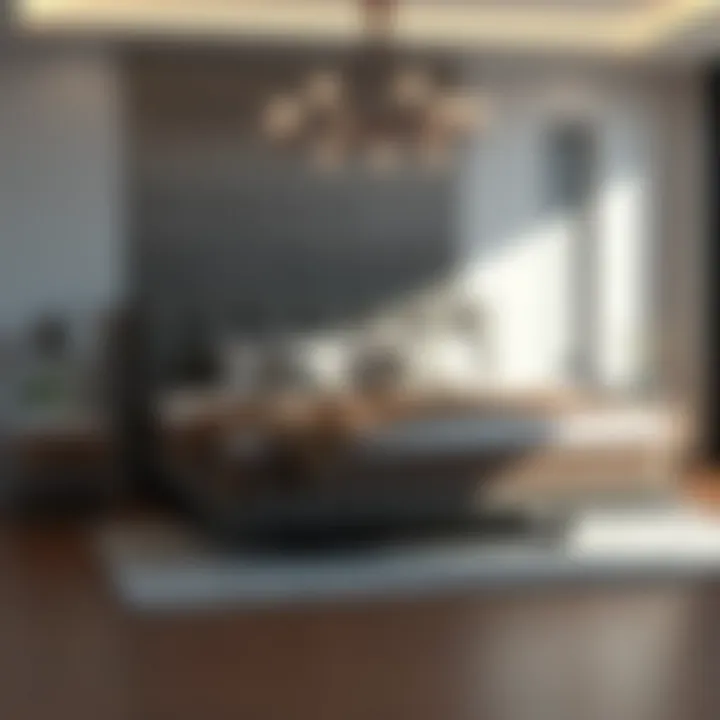 Elegant queen size mattress in a modern bedroom setting