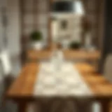 Elevate Your Small Dining Table Elegant table runner enhancing a small dining table