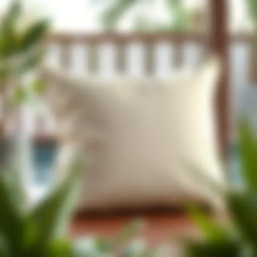 Elegantly designed outdoor cushion cover with zipper