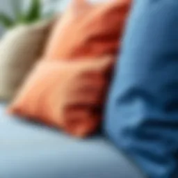 Selection of various outdoor cushion fabrics