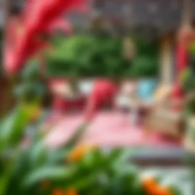 Colorful Outdoor Rug Inspiration Vibrant colors of outdoor throw rugs enhancing a deck area