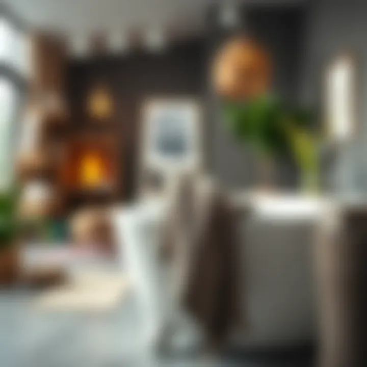 Comfortable and stylish living space featuring oversize bath towels