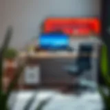 Modern portable work desk with sleek design