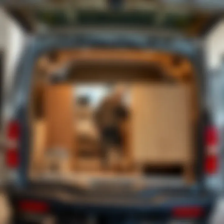 Loading Furniture for Home Customer loading furniture into vehicle