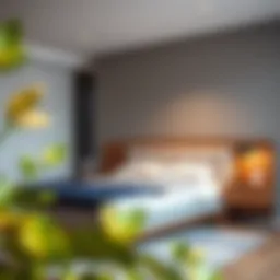 Elegant design of the Sagstua bed frame showcasing modern aesthetics