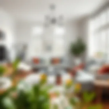 Cozy decor elements creating an inviting atmosphere in a living room.