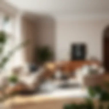 Elegant furnishings and a soft color palette in a Scandinavian styled space.