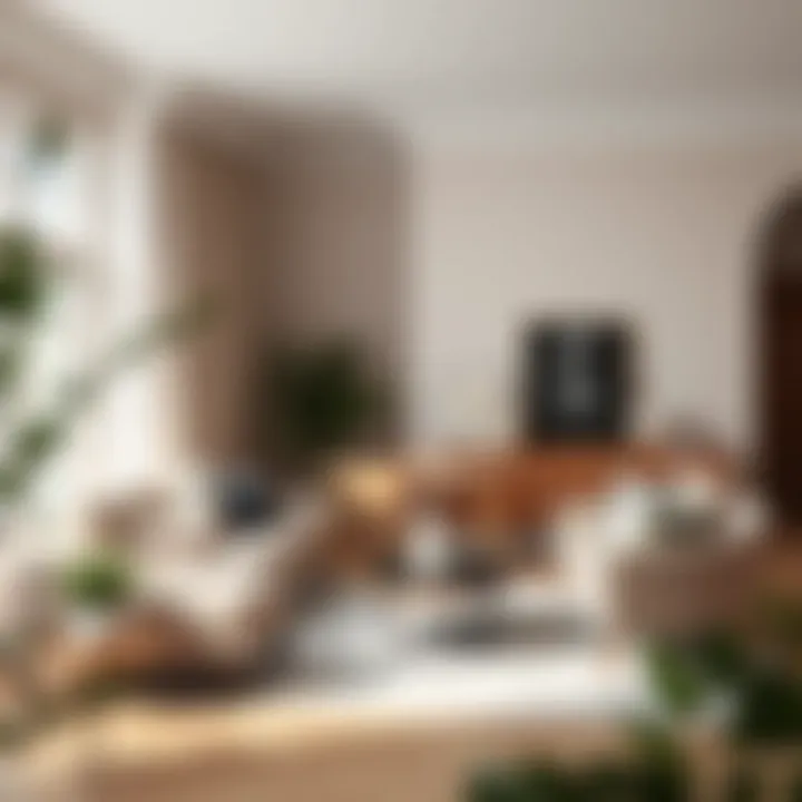 Elegant furnishings and a soft color palette in a Scandinavian styled space.