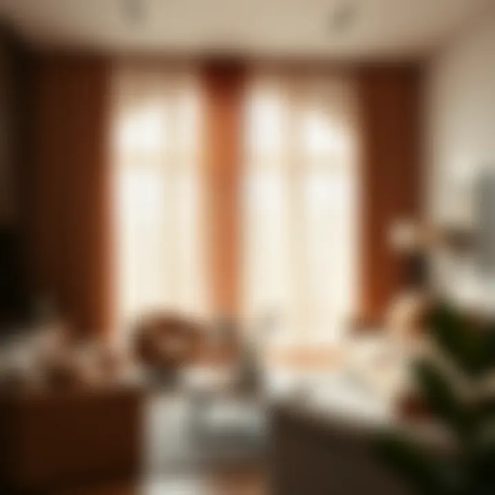 Elegant Sheer Curtains in a Contemporary Living Room Elegant sheer curtains in a modern living room setting