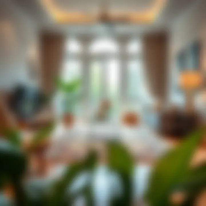 Elegant Rug Placement in a Living Room A beautifully arranged living room featuring a small rug that complements the decor.