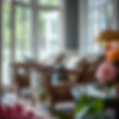 Chic sunroom chair with intricate patterns and plush cushions