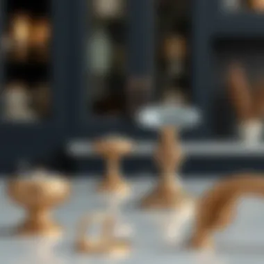 Stylish knobs and pulls showcasing elegant design