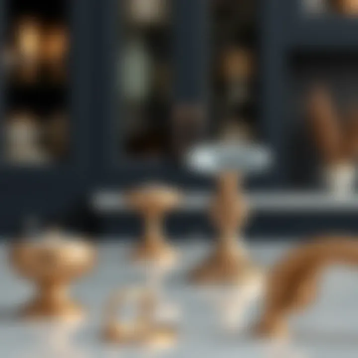 Stylish knobs and pulls showcasing elegant design