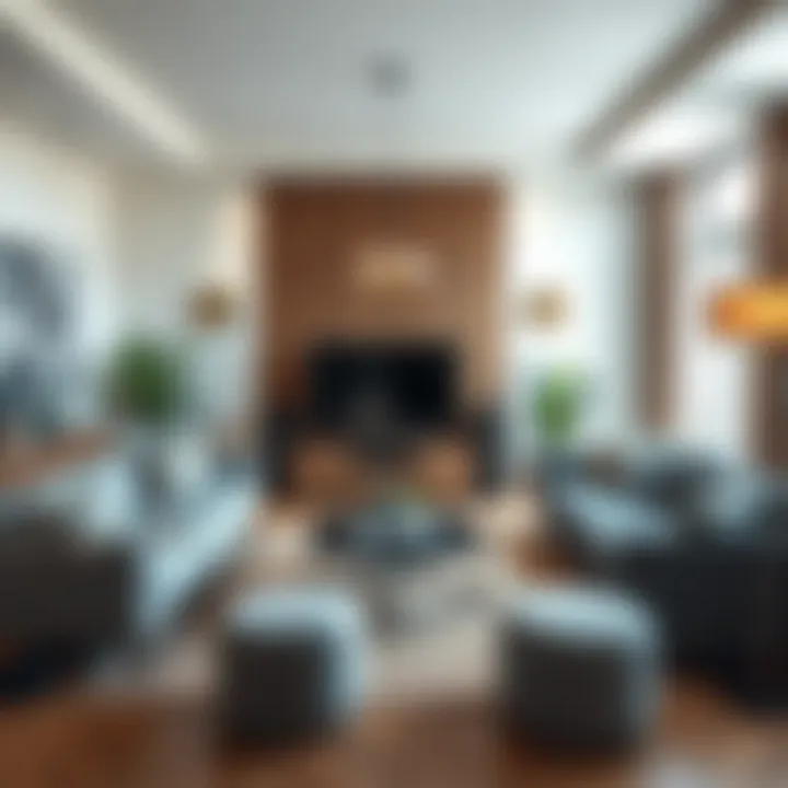 Creative use of furniture for room separation