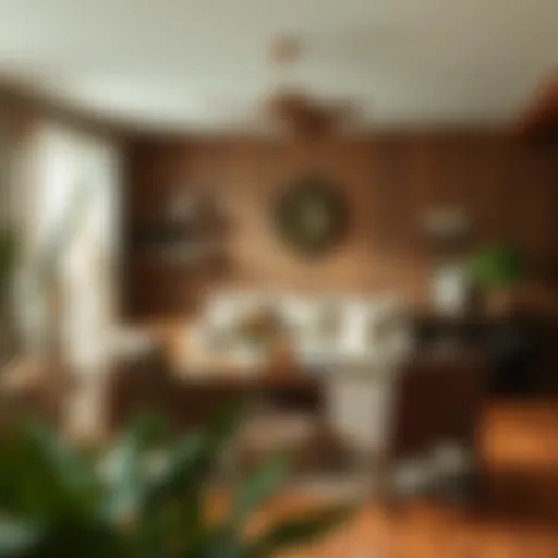 Rustic living room with farmhouse decor