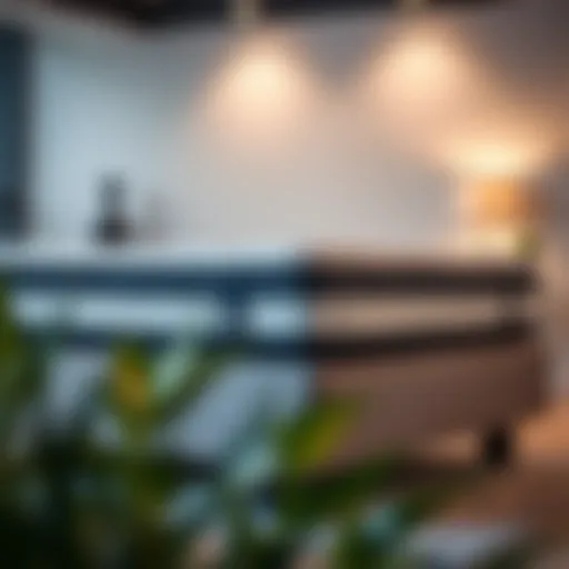 High-quality mattress on a stylish foundation