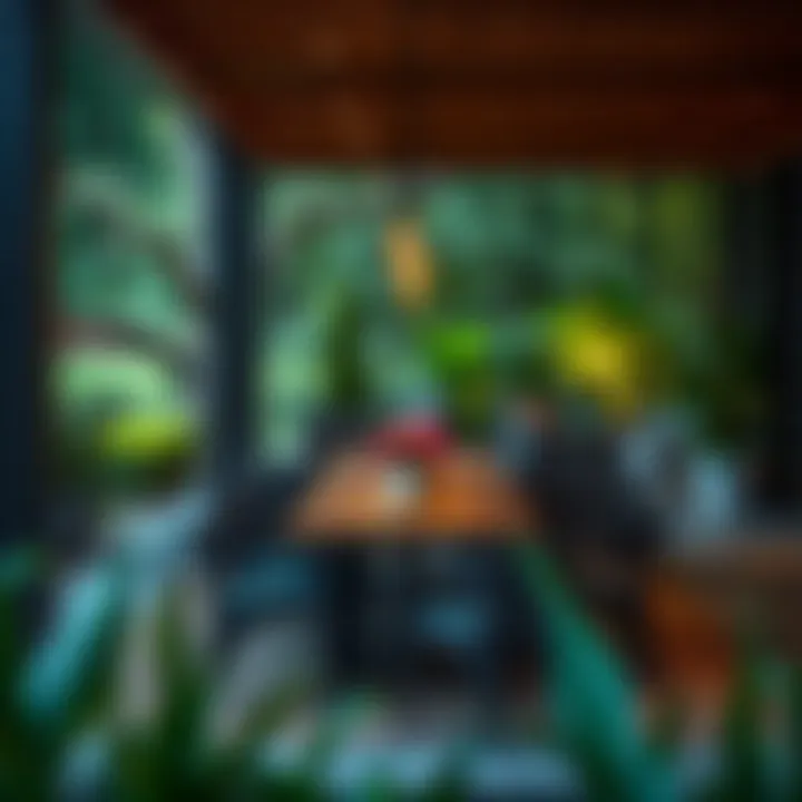 Maximizing space in outdoor dining areas