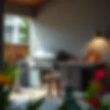 Elegant outdoor barbecue cabinet showcasing premium craftsmanship