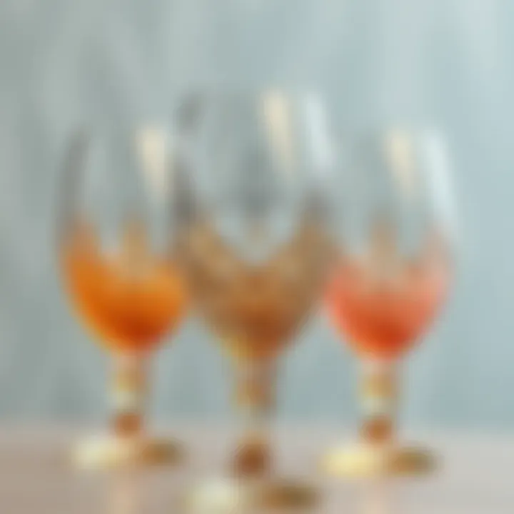 Elegant design of an extra large goblet glass showcasing intricate patterns