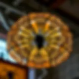 Elegant spider lamp shade design showcasing intricate patterns