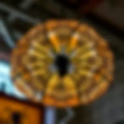 Elegant spider lamp shade design showcasing intricate patterns