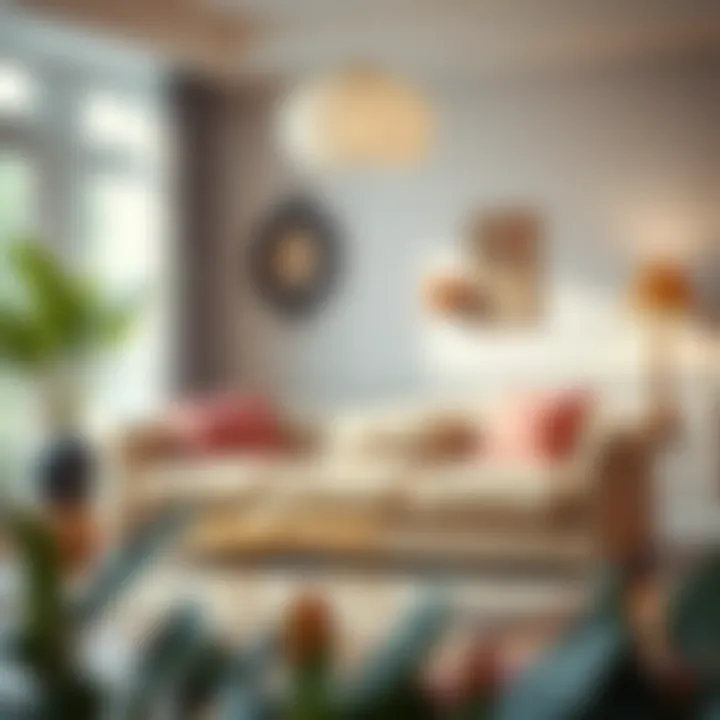 Stylish loveseat adding aesthetic appeal to a room