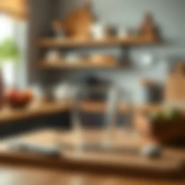 Comparison of traditional vs electronic measuring tools in a modern kitchen