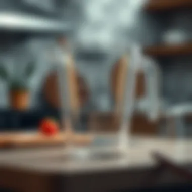 User-friendly interface of a top electronic measuring cup model