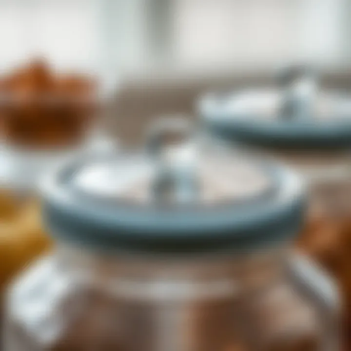 Close-Up of Airtight Lid Technology Close-up of airtight lid demonstrating superior sealing technology