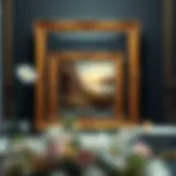 Elegant 5x7 gold frame showcasing artwork